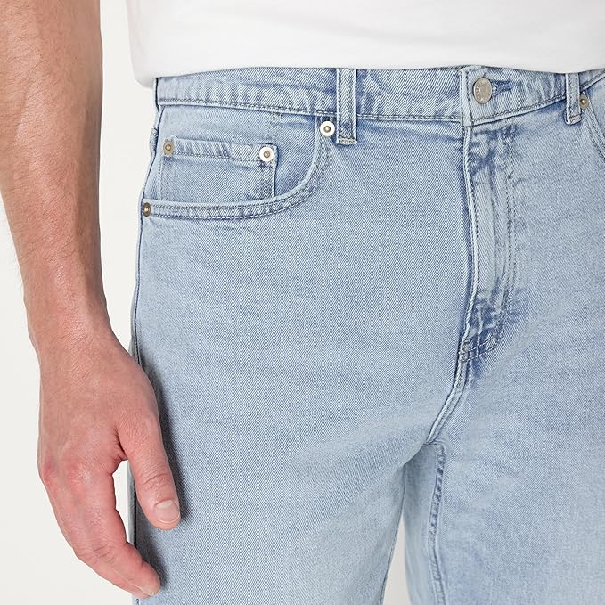 Jean Coupe Décontractée Givré Clair Délavé D