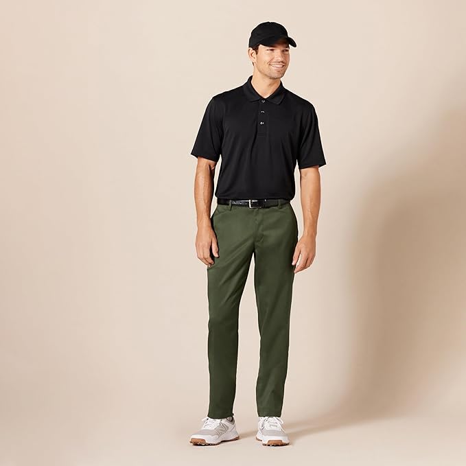 Pantalon de Golf Athlétique Premium  Olive Foncé C