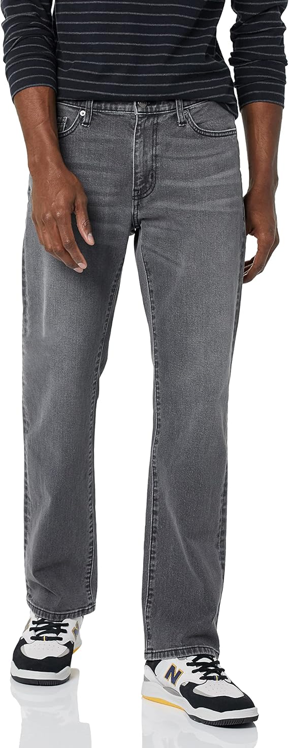Jean bootcut à coupe Droite Gris Délavé H