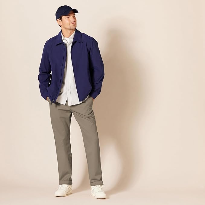 Pantalon Chino Infroissable Brun Foncé E