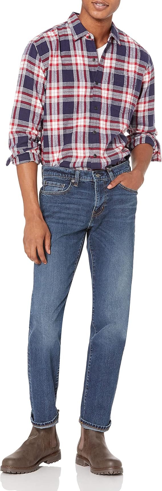 Jean Slim Homme Délavé Moyen F