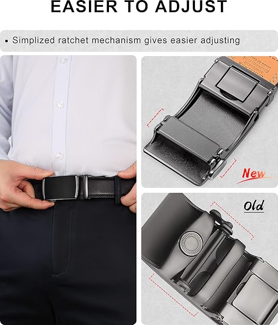 Ceinture Automatique en Cuir 027-Noir184 D