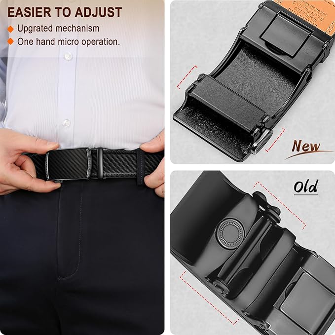 Ceinture Automatique en Cuir Noir2943 D