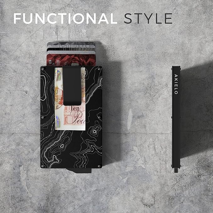 Portefeuille Homme Minimaliste Édition Topo - Pince À Billets I