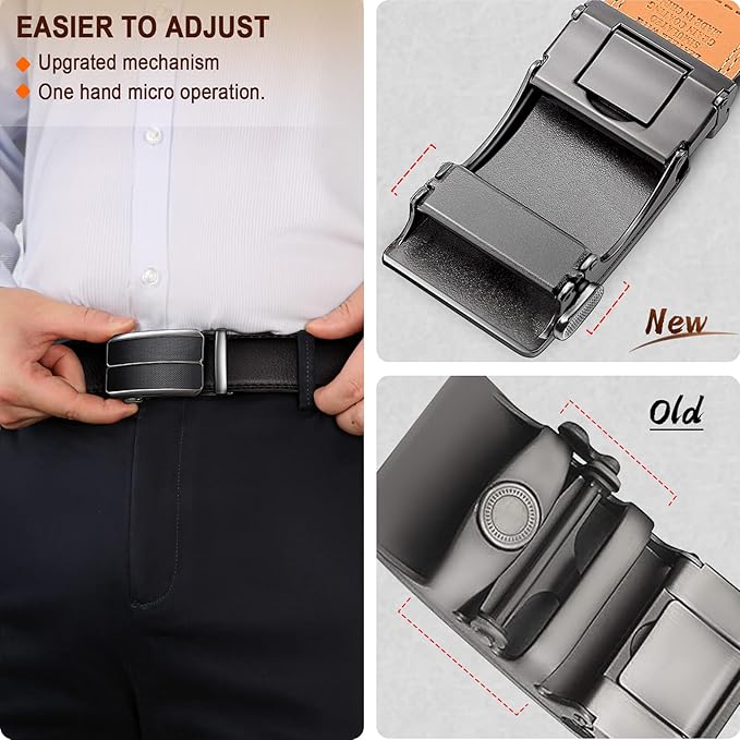 Ceinture Automatique en Cuir Noir1 D