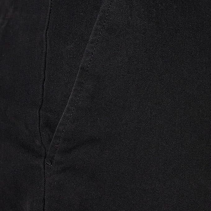 Pantalon Chino Extensible Style décontracté Noir B