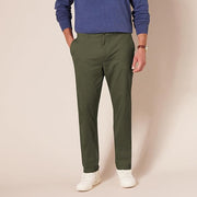 Pantalon Chino Extensible Style décontracté Vert Olive B