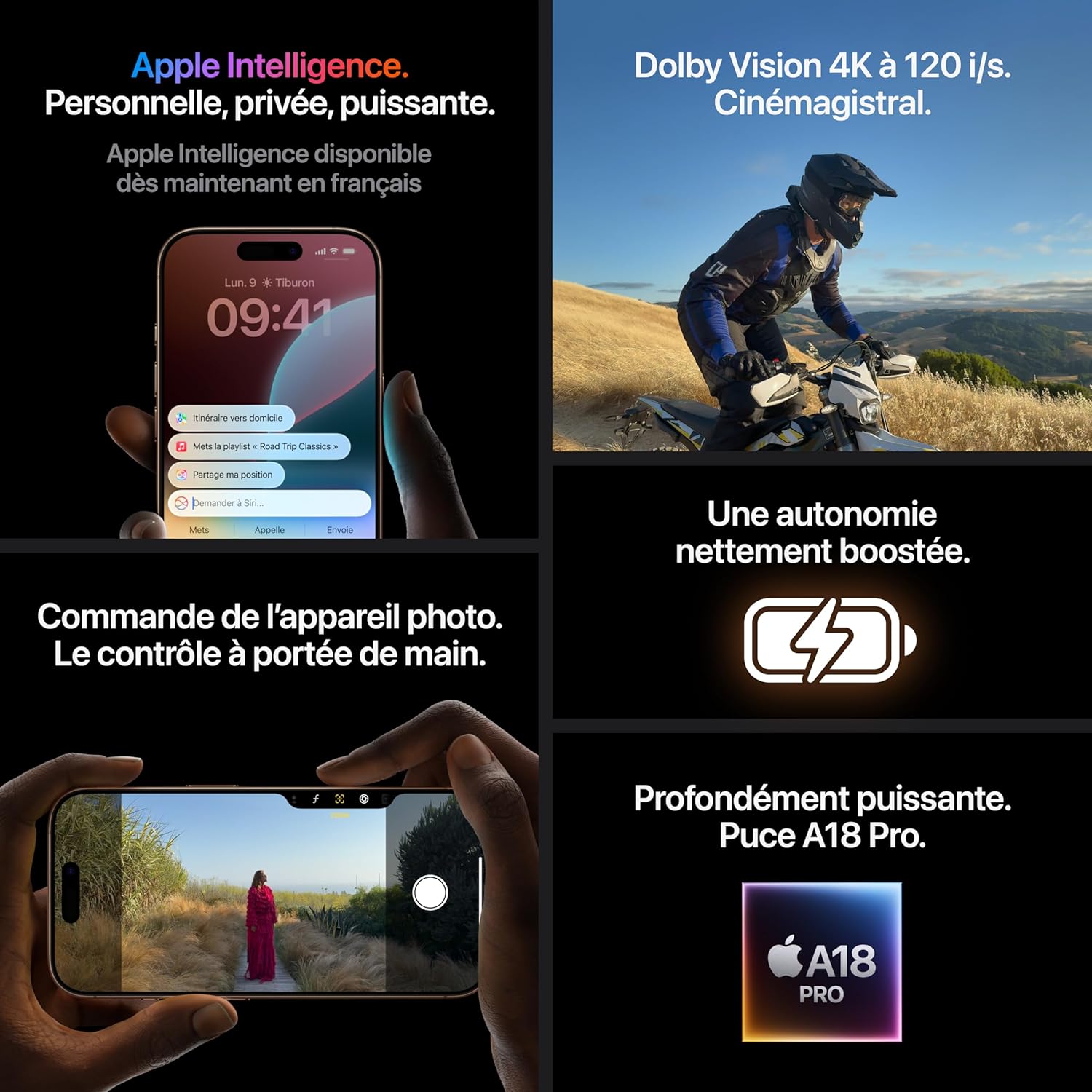 Apple iPhone 16 Pro Titane Noir