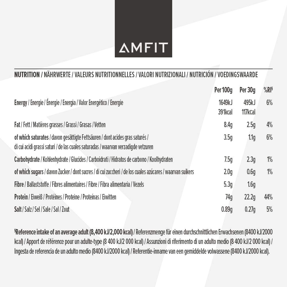 Amfit Nutrition Whey Protein Powder 1kg Chocolate