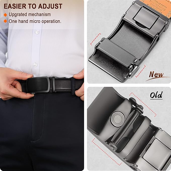 Ceinture Automatique en Cuir Noir595 D