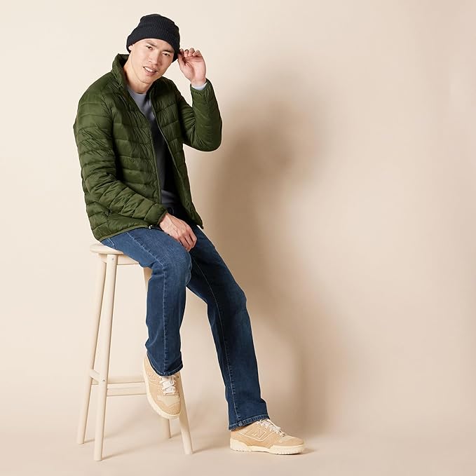 Jean bootcut à coupe droite Bleu Foncé Vintage H