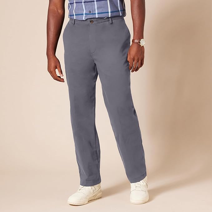 Pantalon Chino Infroissable Charbon E