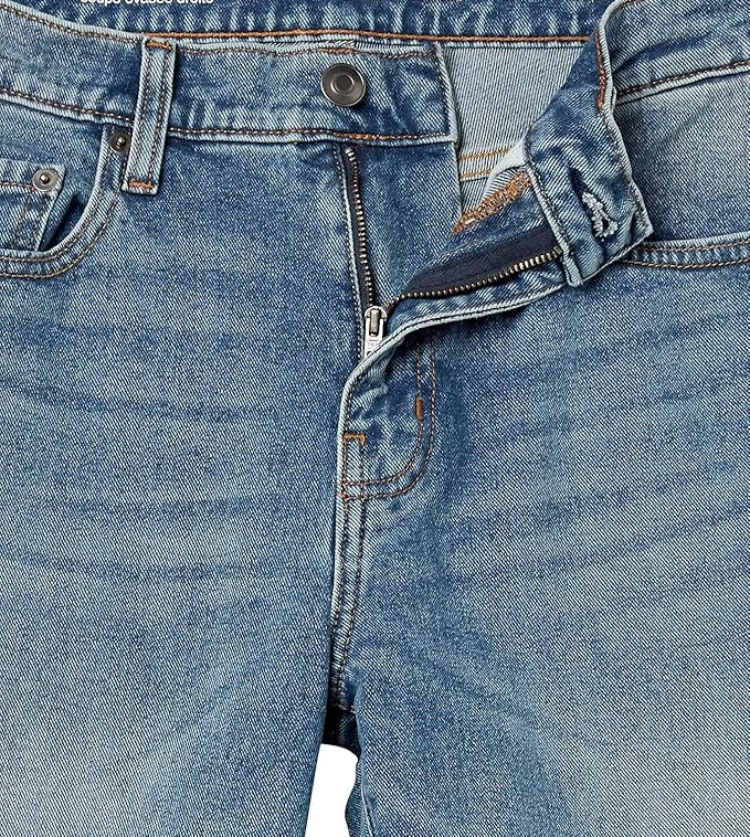 Jean bootcut à coupe Droite Délavé Clair H