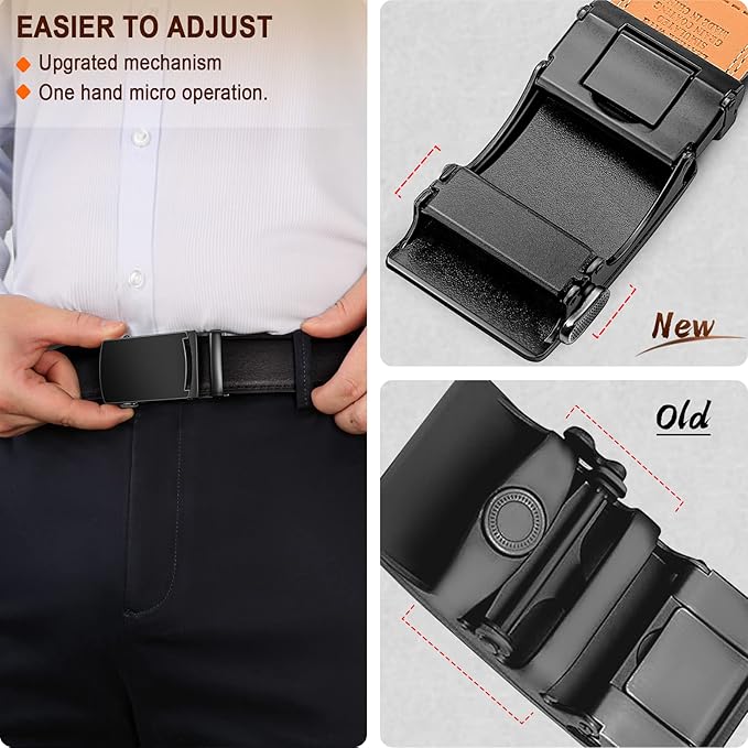 Ceinture Automatique en Cuir Noir847 D