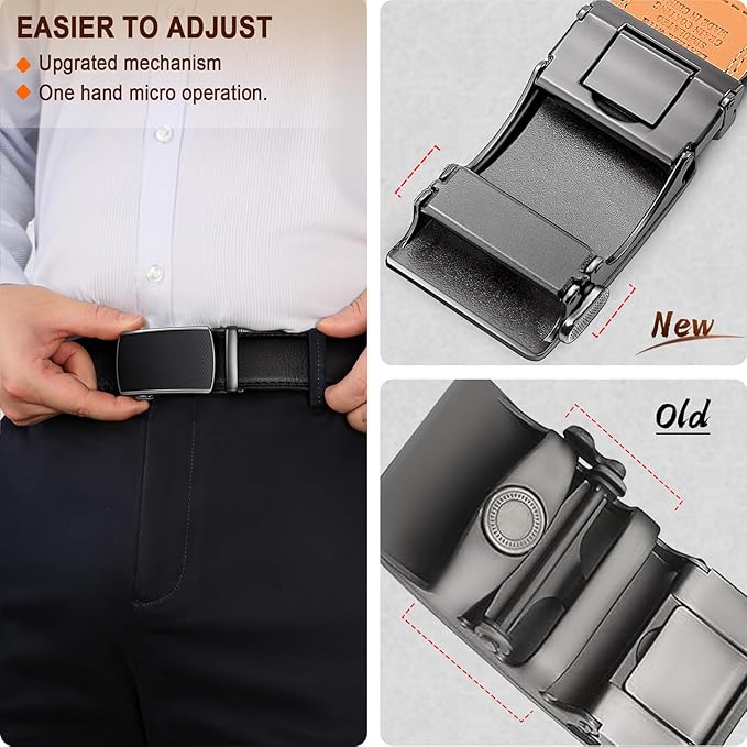 Ceinture Automatique en Cuir Noir1148 D