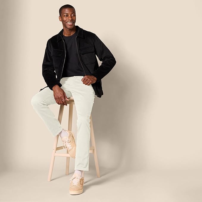 Pantalon Sergé Stretch Gris Pierre G