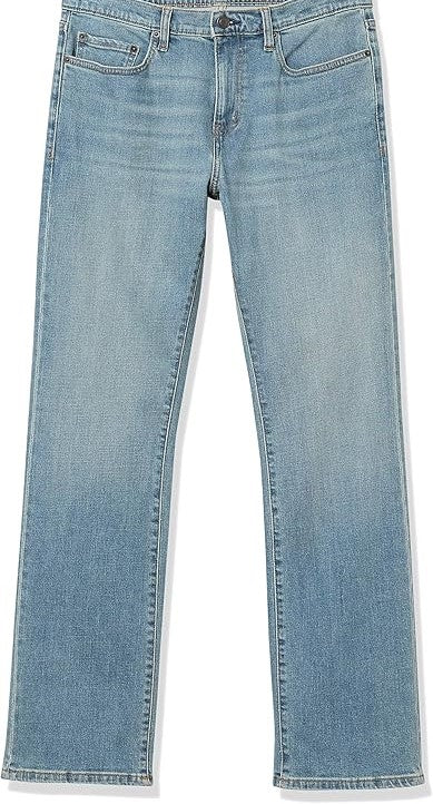 Jean bootcut à coupe Droite Bleu Clair Vintage H