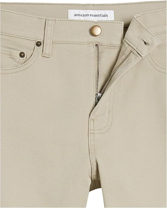 Jean Slim Homme Brun Kaki Clair F