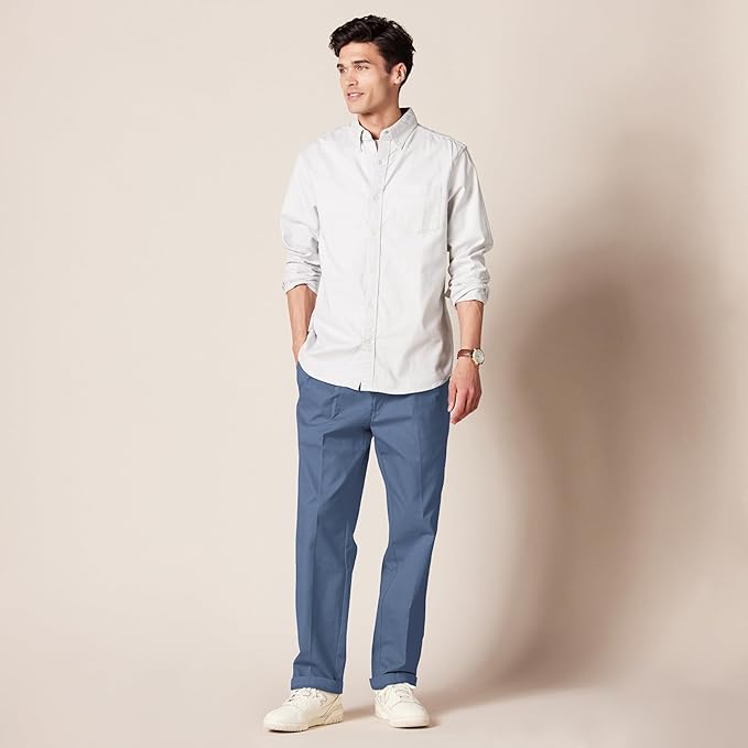 Pantalon Plissé Infroissable Indigo A