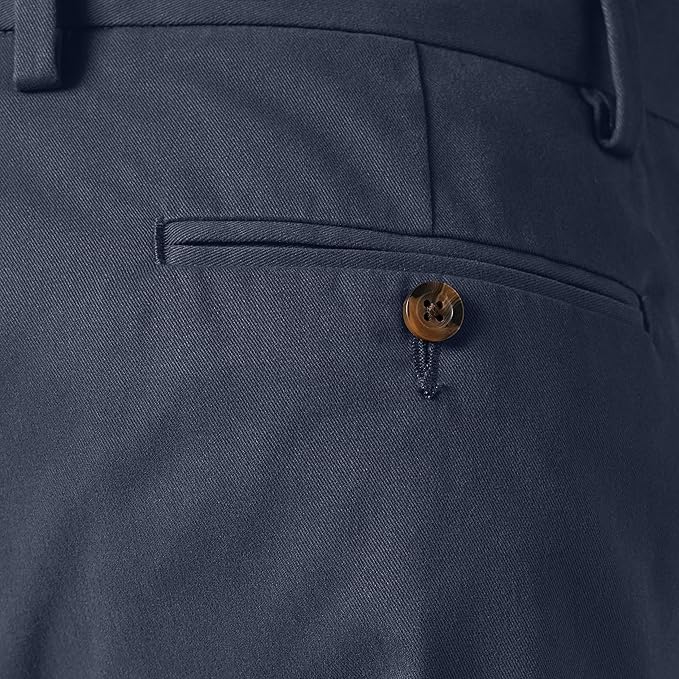 Pantalon Chino Infroissable Bleu Marine E