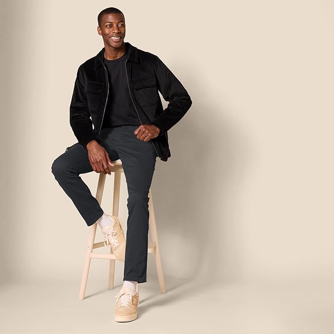 Pantalon Sergé Stretch Charbon G