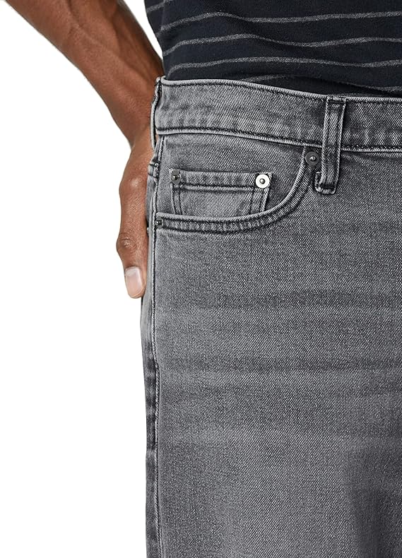 Jean bootcut à coupe Droite Gris Délavé H