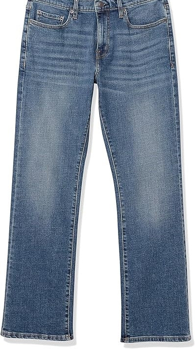 Jean bootcut à coupe droite Bleu Moyen Vintage H