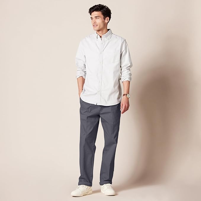 Pantalon Plissé Infroissable Charbon A