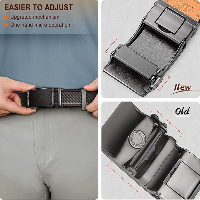 Ceinture Automatique en Cuir Gris Sacré2946 D