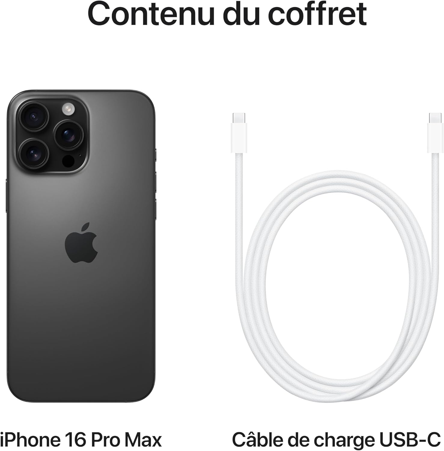 Apple iPhone 16 Pro Max Titane Noir