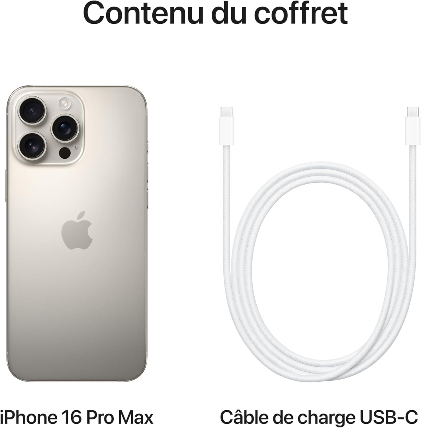 Apple iPhone 16 Pro Max Titane Naturel