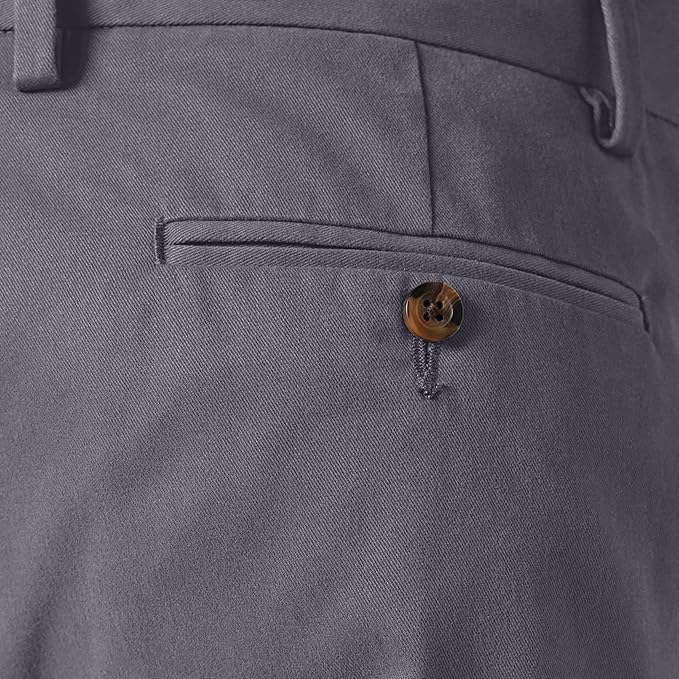 Pantalon Chino Infroissable Charbon E