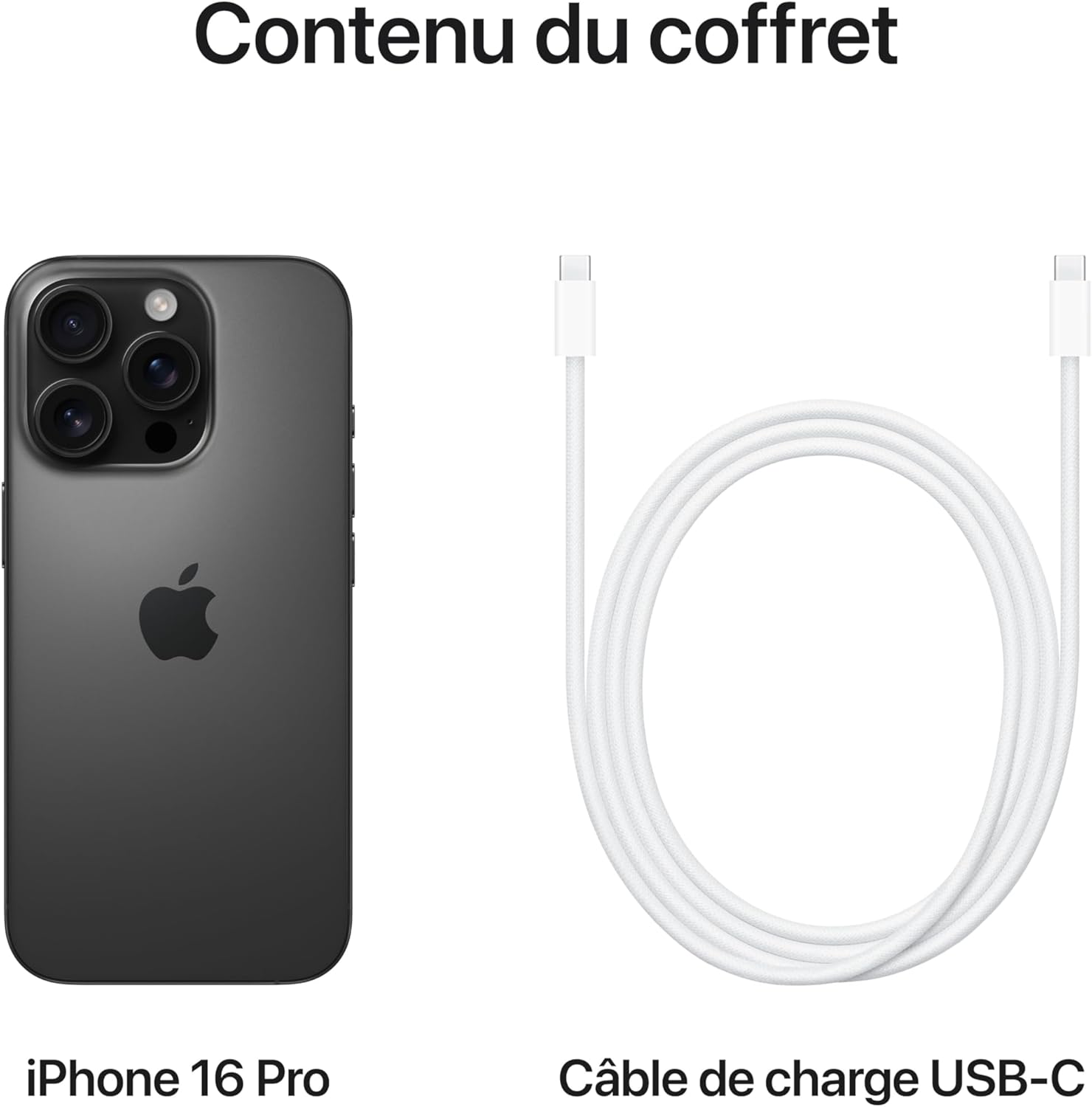 Apple iPhone 16 Pro Titane Noir