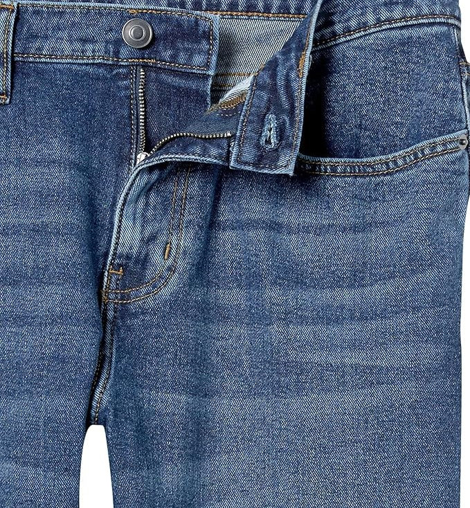 Jean bootcut à coupe Droite Délavé Moyen H