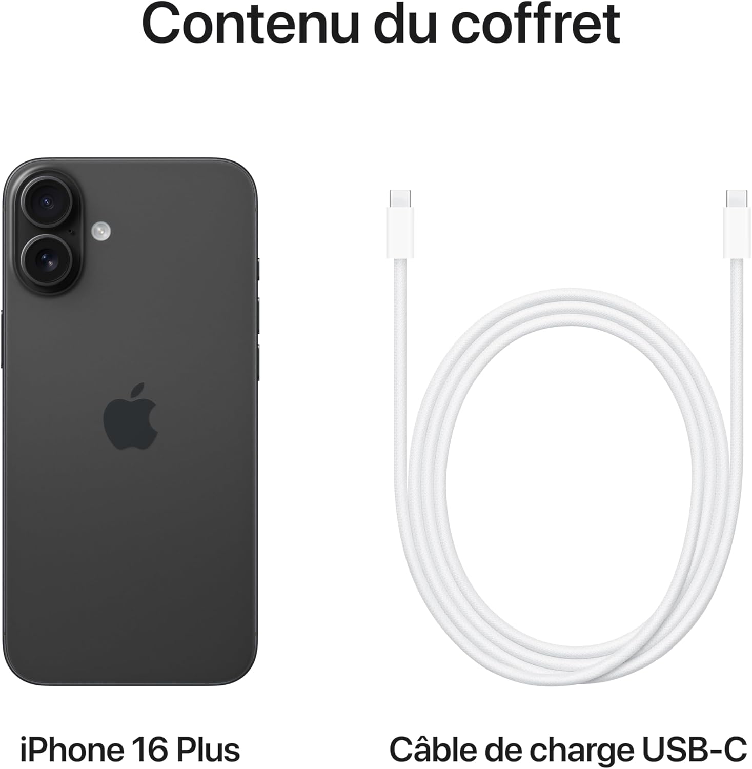 Apple iPhone 16 Plus Noir