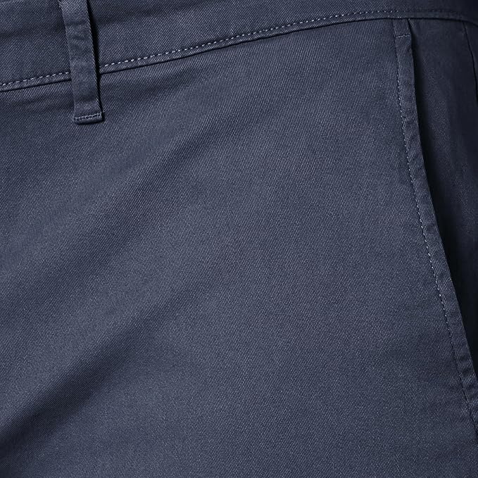 Pantalon Chino Extensible Style décontracté Bleu Marine Foncé B