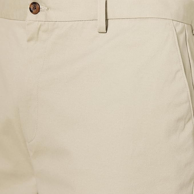 Pantalon Chino Infroissable Kaki Beige E