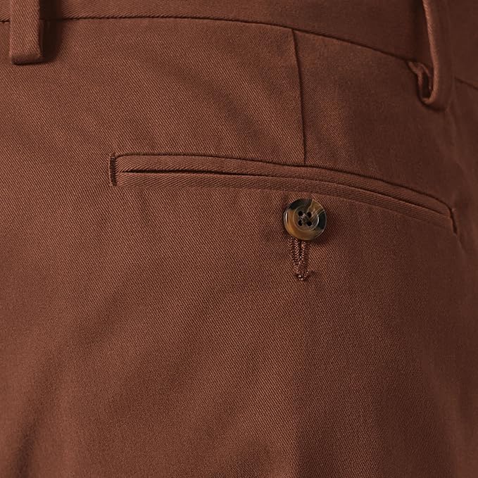 Pantalon Chino Infroissable  Brun E