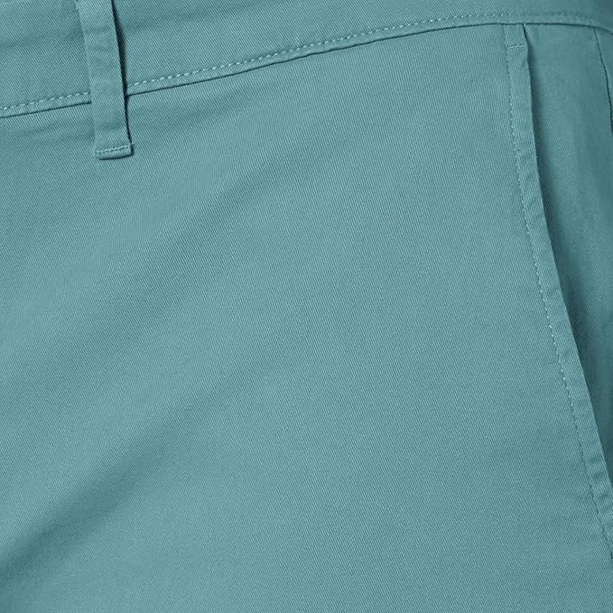 Pantalon Chino Extensible Style décontracté Vert Foncé B