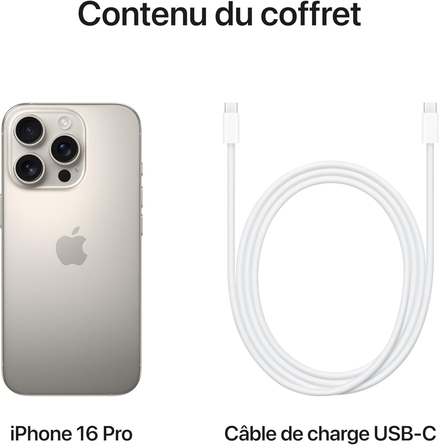 Apple iPhone 16 Pro Titane Naturel