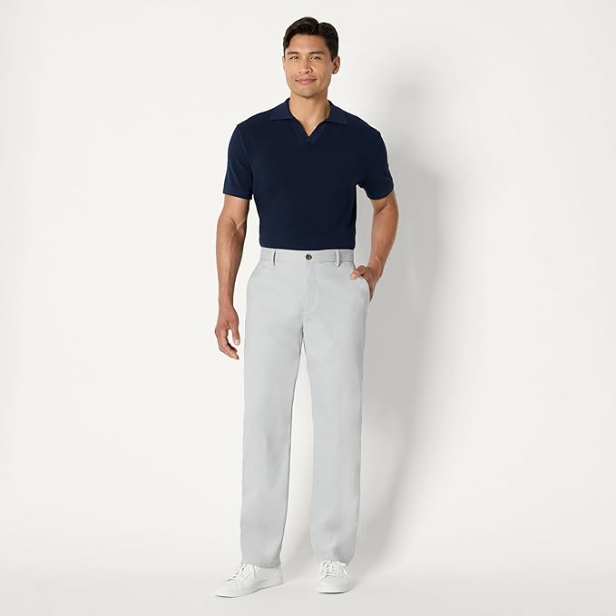 Pantalon Chino Infroissable Gris E