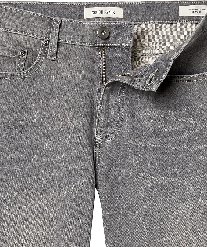 Jean Slim Homme Gris F