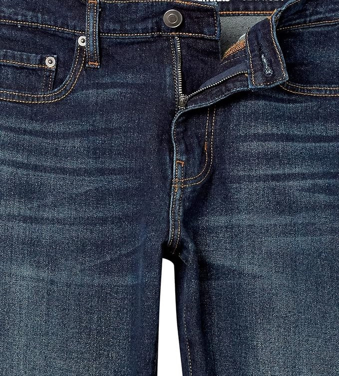 Jean bootcut à coupe droite Délavé Foncé H