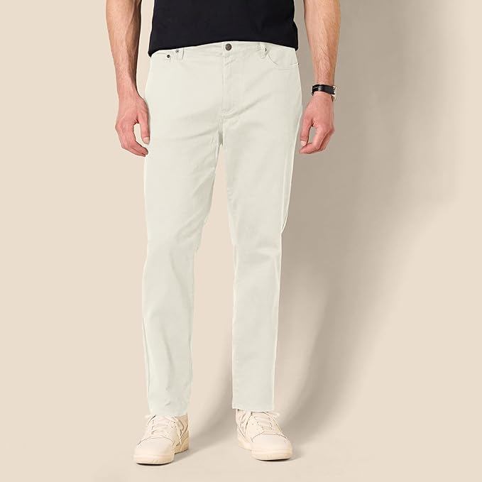 Pantalon Sergé Stretch Gris Pierre G