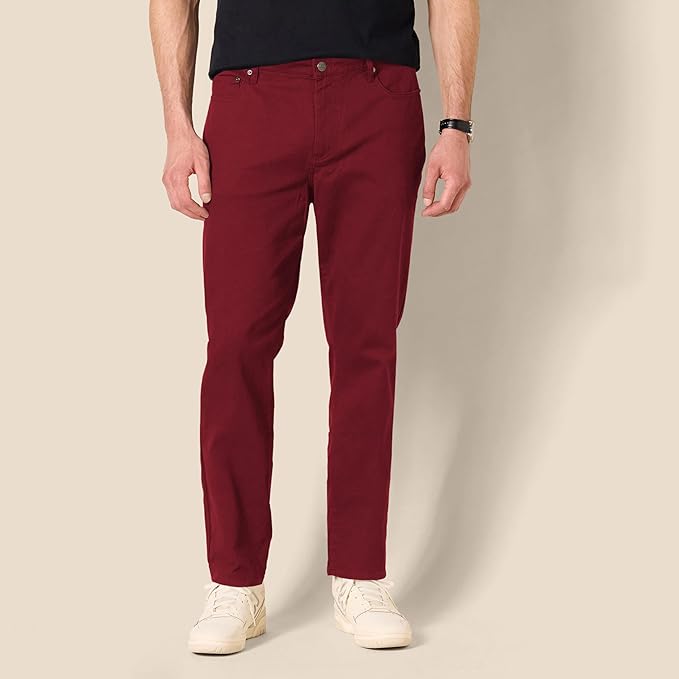 Pantalon Sergé Stretch Bordeaux G
