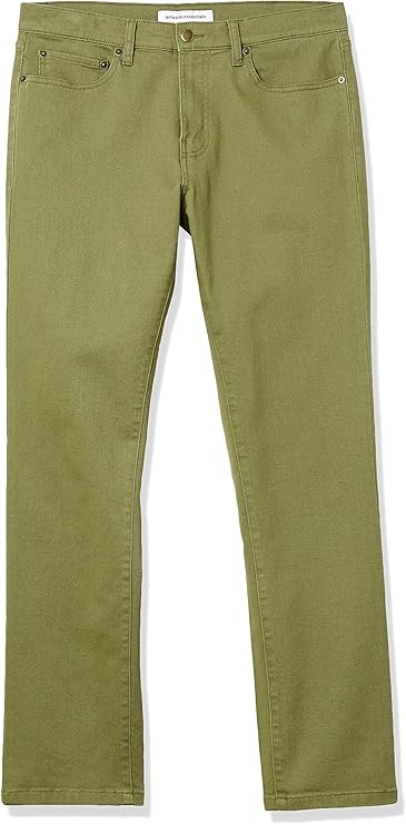 Jean Slim Homme Vert Olive F