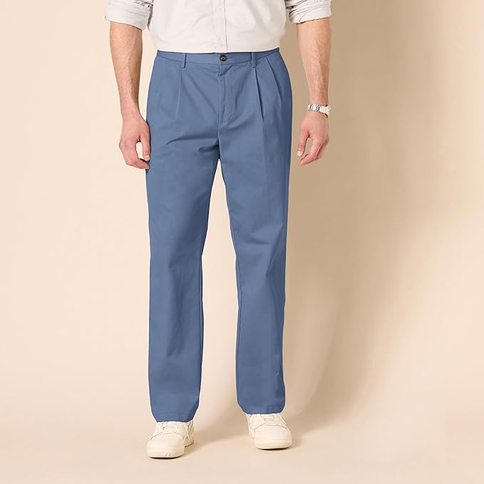 Pantalon Plissé Infroissable Indigo A