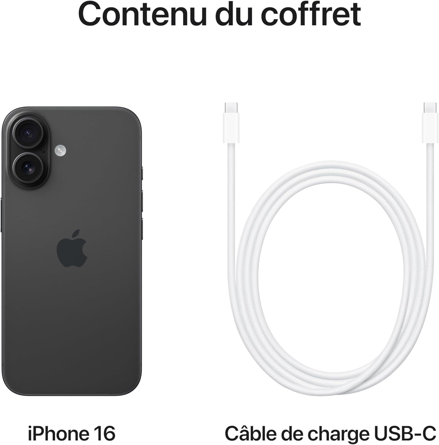 Apple iPhone 16 Noir