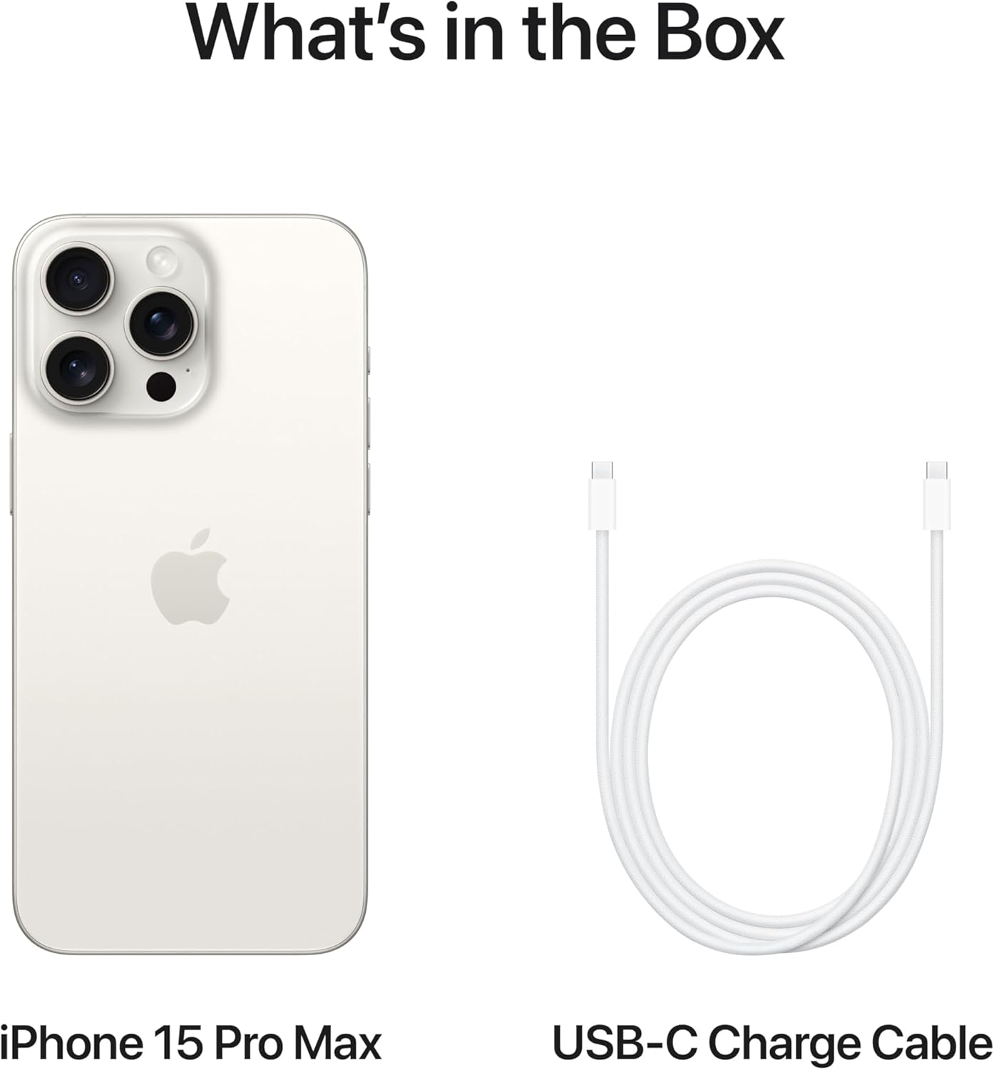 Apple iPhone 15 Pro Max Titane Blanc