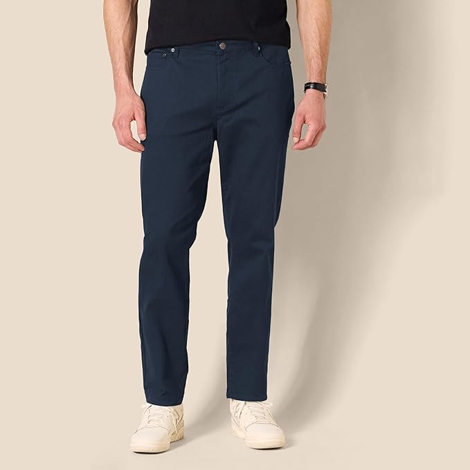 Pantalon Sergé Stretch Bleu Marine G